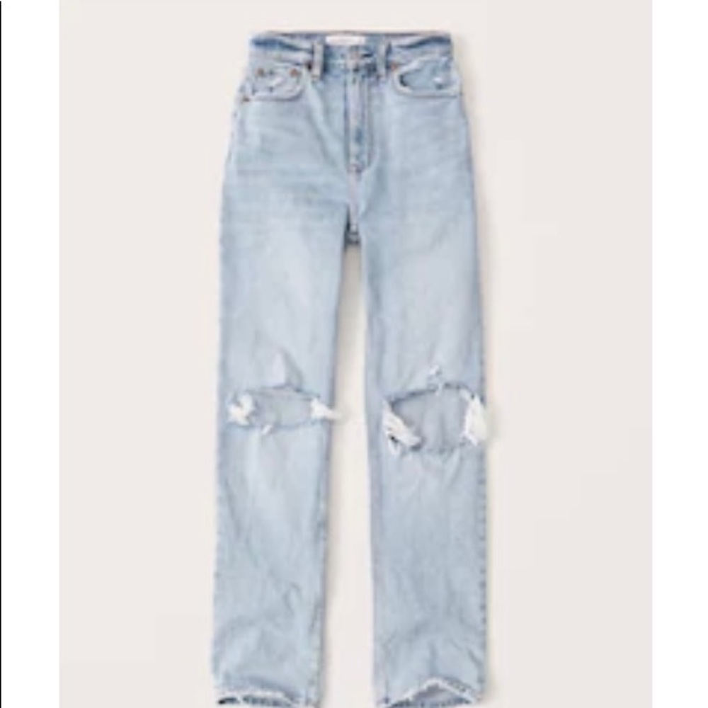 90s Ultra High Rise Straight Jeans Abercrombie